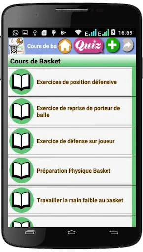 Cours de basket