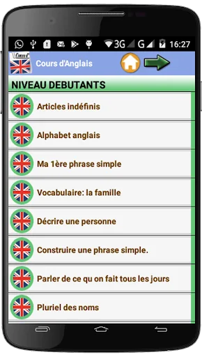 Cours d'Anglais