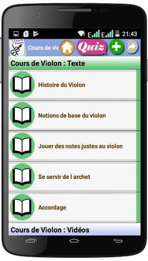 Cours de Violon