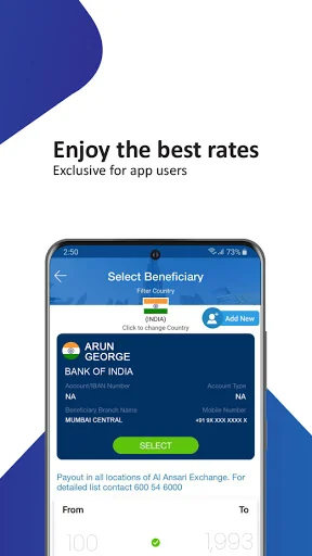 Al Ansari Exchange Send Money screenshot 2
