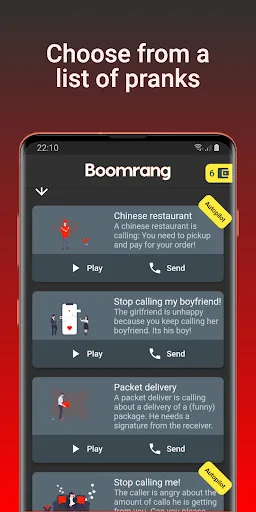 Boomrang - Prank Calls screenshot 1