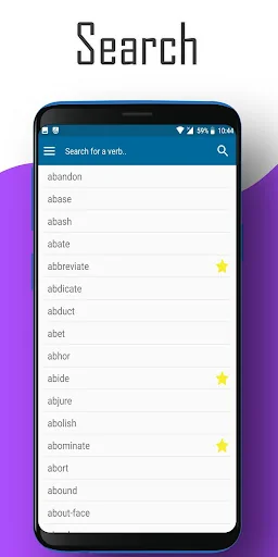 English verbs conjugation screenshot 2