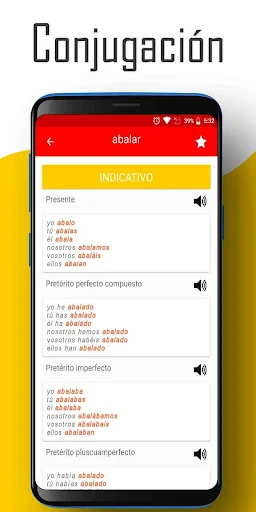 Spanish conjugation screenshot 4