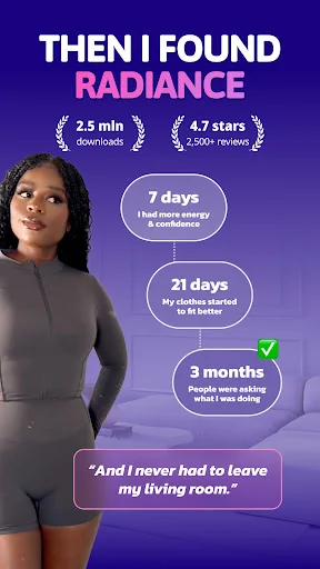 Radiance: Home Fitness Workout screenshot 2