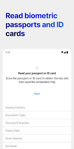 Biometric Passport Reader screenshot 1