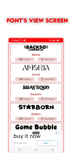 DaFont Lite - Download Fonts screenshot 4