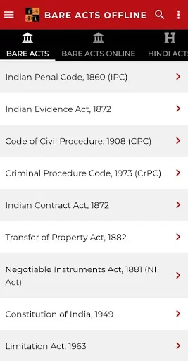 Latest Laws : Indian Bare Acts screenshot 1