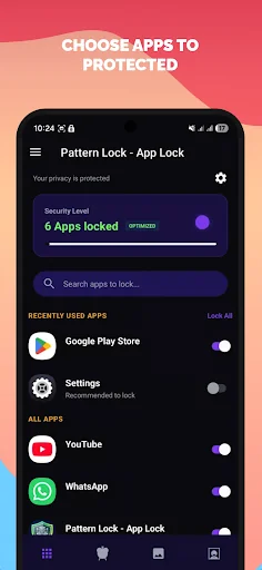 App Lock: Fingerprint, Pattern