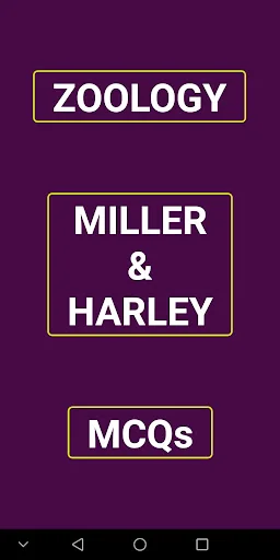 Zoology Miller & Harley MCQs