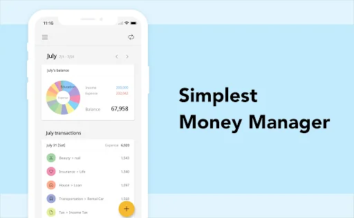 Simple Money Manager ・ Simple  screenshot 1