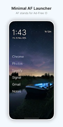Olauncher. Minimal AF Launcher