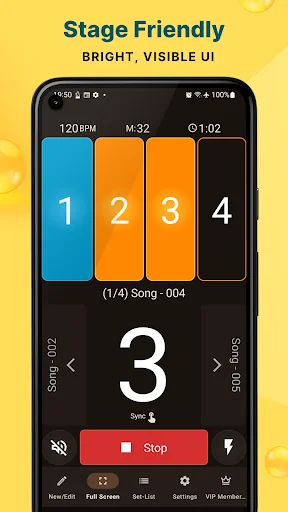 Stage Metronome with Setlist screenshot 4