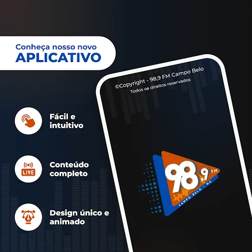 Radio 98 FM Campo Belo - MG
