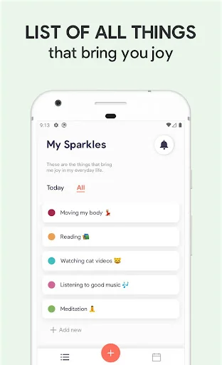 Sparkle: Self-Care Checklist,  screenshot 1