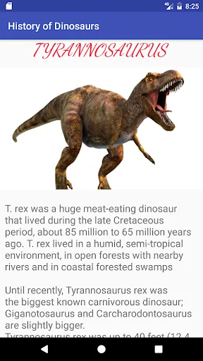 Dinosaurs -A Brief History