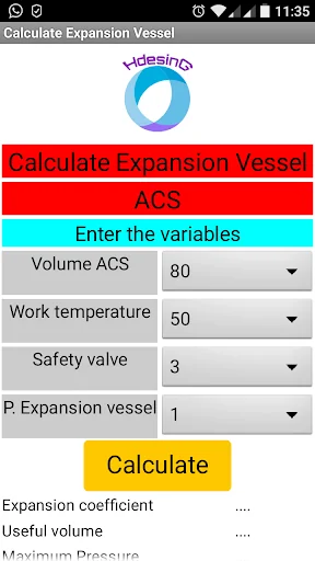 Calculate Expansion Vessel