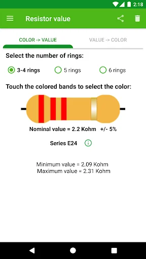 Resistor calculation