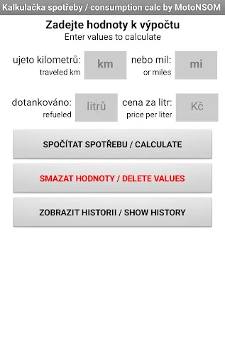 Fuel Consumption Calculator