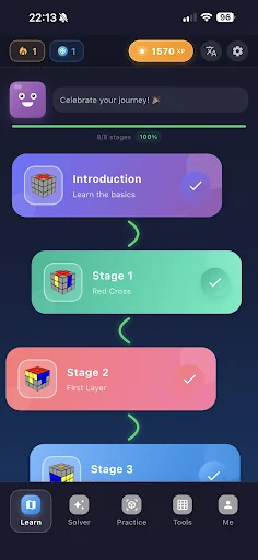 Rubik's Cube Solver & Guide screenshot 1
