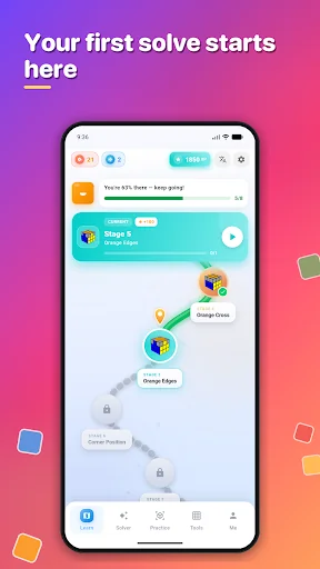 Rubik's Cube Solver & Guide screenshot 1