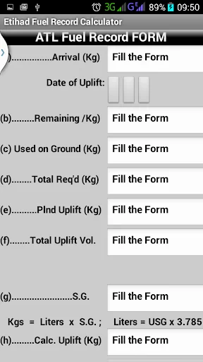 Fuel Calculator for EY