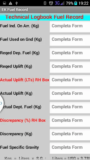 Alex Fuel Calculator for EK