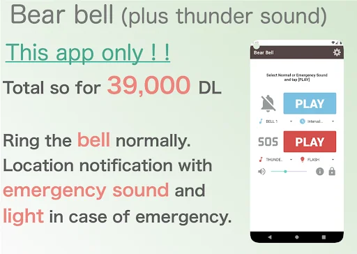 Bear bell (plus thunder sound)