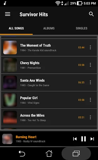 Survivor Band Songs and Lyrics