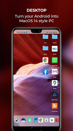 oS X 14 Launcher and 4K Themes