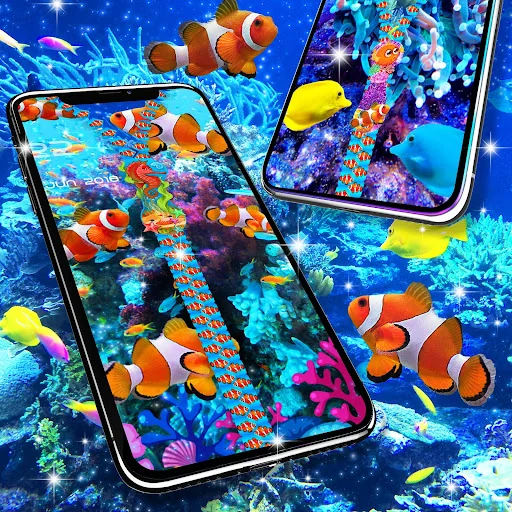 Aquarium lock screen screenshot 1