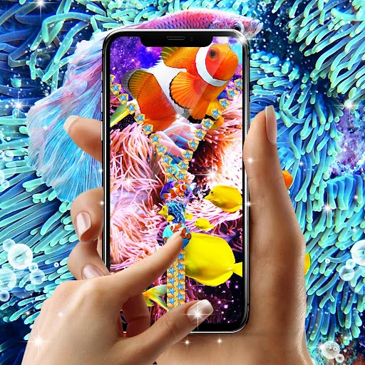 Aquarium lock screen screenshot 2