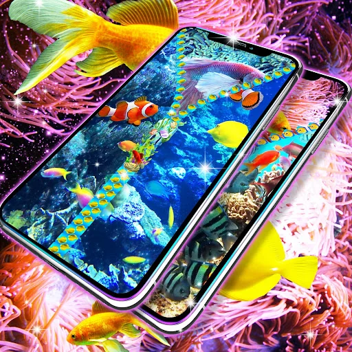 Aquarium lock screen screenshot 4