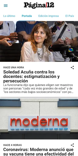 Página|12 screenshot 1