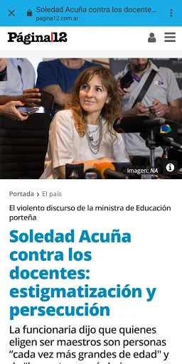 Página|12 screenshot 3