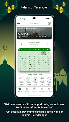 Muslim Calendar Prayer Times