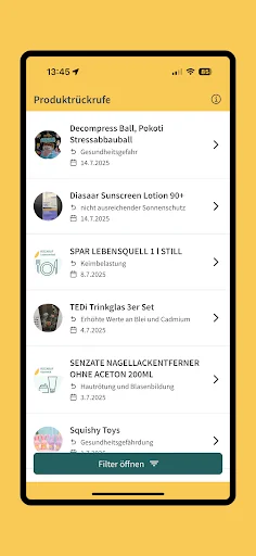 AGES Produktwarnungs-App