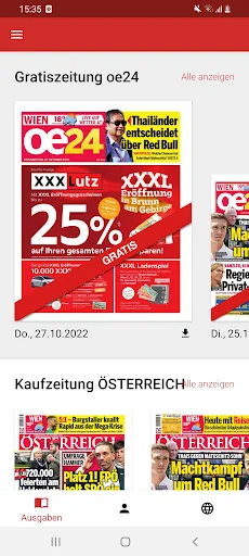 Tageszeitung ÖSTERREICH HD