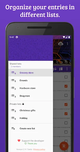 Shopping list (shareable) screenshot 3