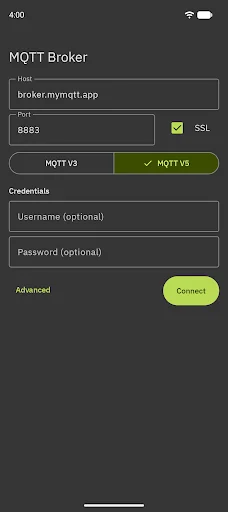 MyMQTT screenshot 1