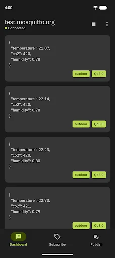 MyMQTT screenshot 3