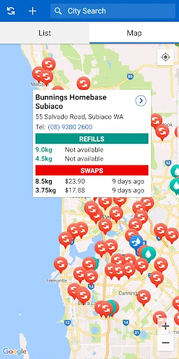 Gas Finder (Refills & Swaps)