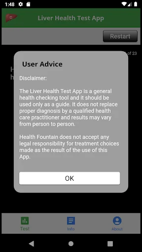 Liver Health Test App