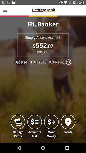 Heritage Mobile Banking screenshot 1