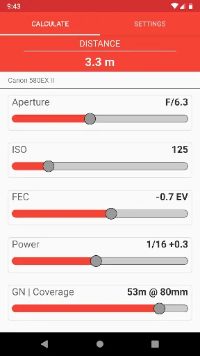 Manual Flash Calculator