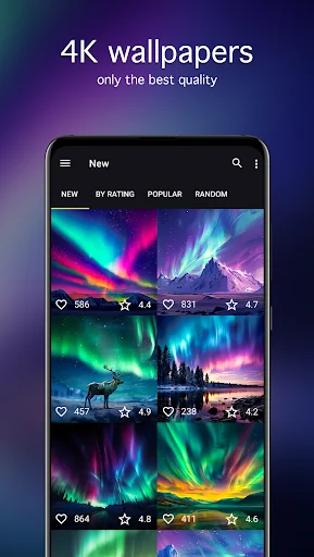 Aurora Borealis Wallpapers 4K screenshot 2