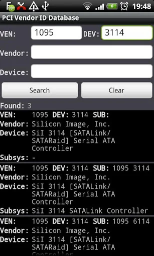 PCI Vendor/Device Database
