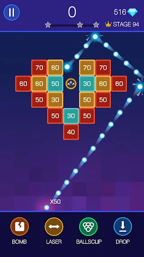 Bricks Breaker - Glow Balls screenshot 1