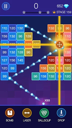 Bricks Breaker - Glow Balls screenshot 3
