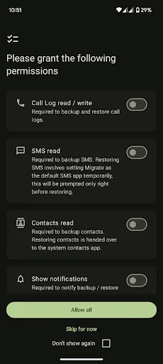 Migrate - Data Backup