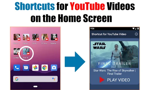 Shortcut for YouTube